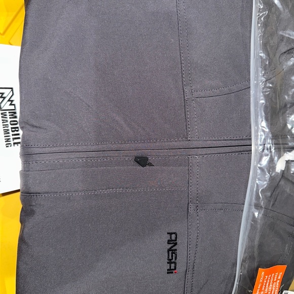 New jacket with battery mobile warming hooded heated grey gunmetal - Picture 5 of 10